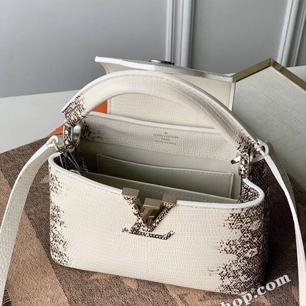高仿包頂級原單M48865迷你Capucines Mini手袋蜥蜴紋 Capucines mini手袋hhlv11872