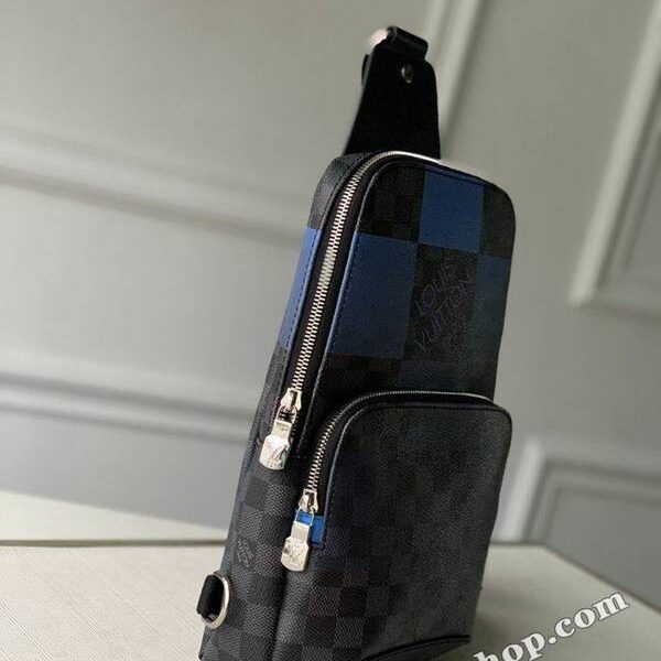 最高等級A貨原單N40403藍色馬賽克Avenue 單肩包hhlv11887