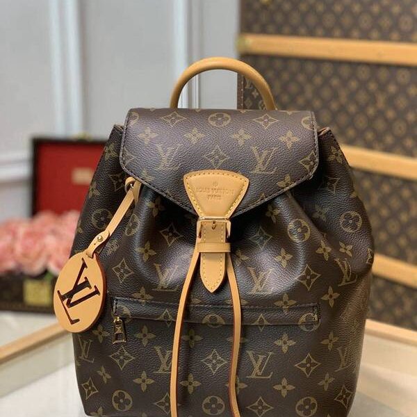 原單lvM45501 Montsouris 雙肩包Monogram Empreinte 壓紋皮革hhlv11890