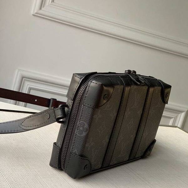 LV 男士側背包 黑花 SOFT TRUNK WALLET 盒子包2020 秋冬款