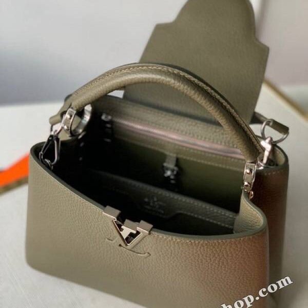 高仿a貨原單M57227綠色小號Capucines手袋經典hhlv11942