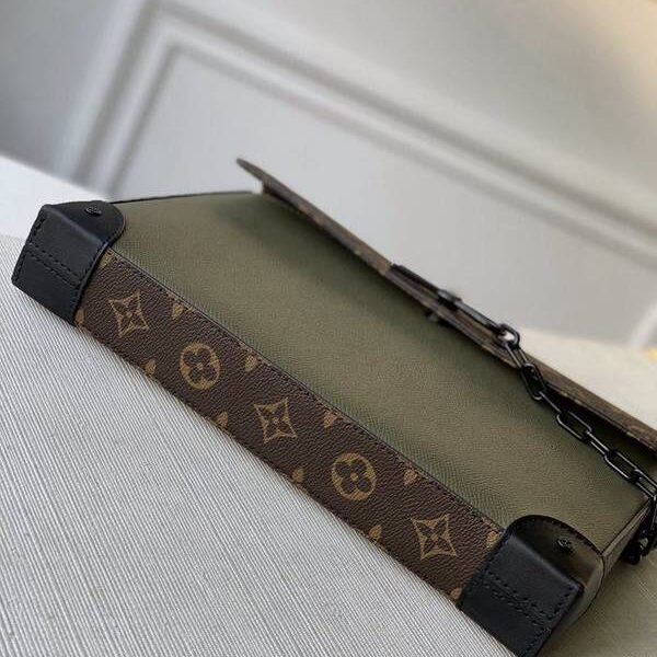 高仿包台灣POCHETTE VOYAGE STEAMER 手包 M30583墨綠hhlv11949