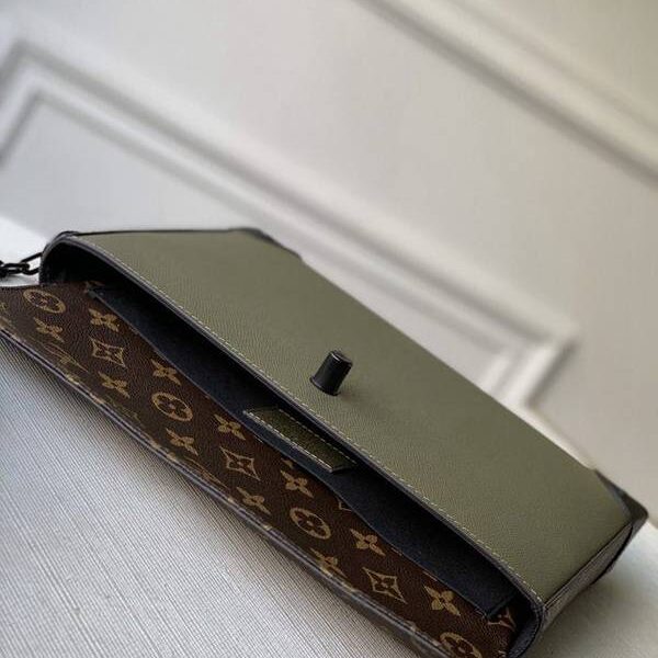 高仿包台灣POCHETTE VOYAGE STEAMER 手包 M30583墨綠hhlv11949