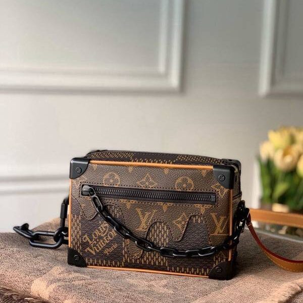 竭誠精品頂級原單M60394 Mini Soft Trunk 鏈條包Damier Ebene 圖案hhlv11964