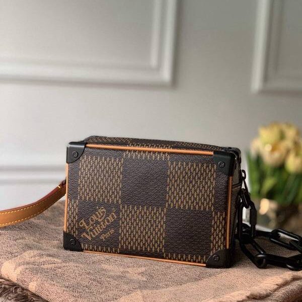竭誠精品頂級原單M60394 Mini Soft Trunk 鏈條包Damier Ebene 圖案hhlv11964