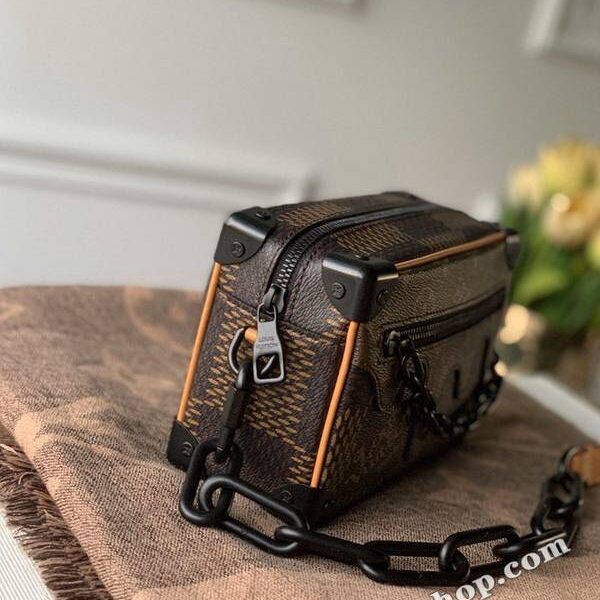 竭誠精品頂級原單M60394 Mini Soft Trunk 鏈條包Damier Ebene 圖案hhlv11964