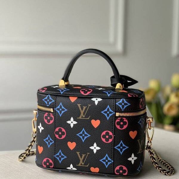 高仿包包批發頂級原單 M57482 Vanity 小號手袋Game On Monogram 帆布hhlv11969
