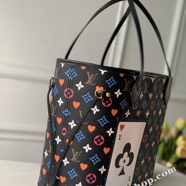 高仿精品批發M57483 2021 早春Neverfull 中號手袋Game On Monogram 帆布hhlv11970
