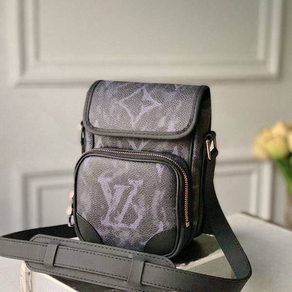 奢侈品1：1原單M45650 頂級原單 Nano Amazon 郵差包Monogram Pastel Noir 帆布hhlv11994