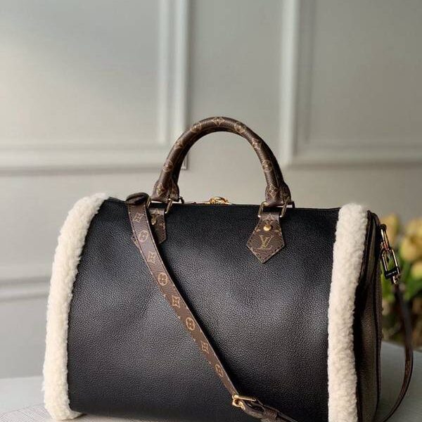 竭誠精品 LV Speedy 30 Bandouliere 手提枕頭包