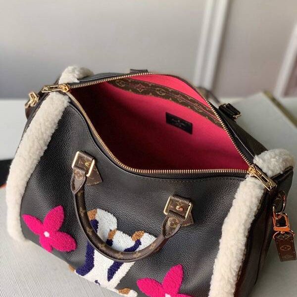 竭誠精品 LV Speedy 30 Bandouliere 手提枕頭包