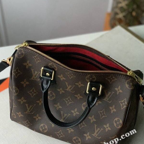 高仿包包批發M48285 Damier Ebène 帆布Speedy 25 手袋hhlv12014