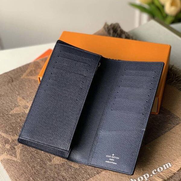 頂級高仿原單M30713拼藍色新款Brazza 錢夾hhlv12020