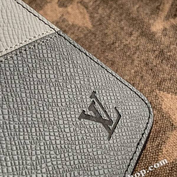 頂級原單lvM63095十字紋拼黑ZIPPY VERTICAL 錢夾 M63095十字紋拼色hhlv12025