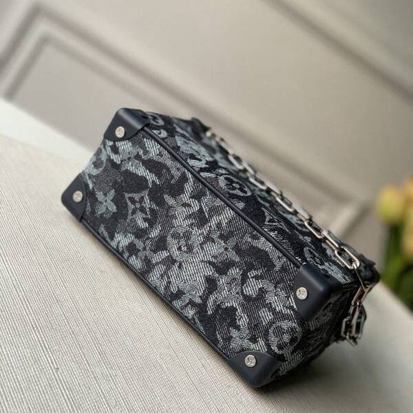 高仿包包批發原單 Mini Soft Trunk 鏈條包M80033 Monogram Tapestry 帆布hhlv12028