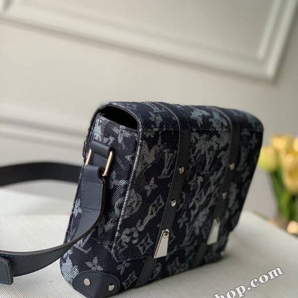 高仿精品批發原單 M57282藍色牛仔布 TRUNK 郵差包hhlv12029 10 高仿精品批發原單 M57282藍色牛仔布 TRUNK 郵差包hhlv12029