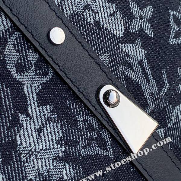 高仿精品批發原單 M57282藍色牛仔布 TRUNK 郵差包hhlv12029 5 高仿精品批發原單 M57282藍色牛仔布 TRUNK 郵差包hhlv12029