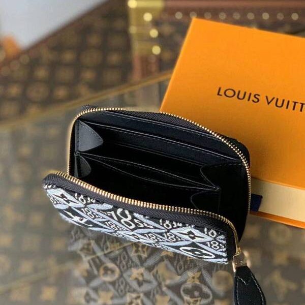 原單複製M69997黑色 ZIPPY 零錢包 2020 秋冬，Nicolas Ghesquière 採用 Since 1854 提花織紋煥新 Zippy 零錢包hhlv12060