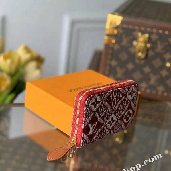 頂級原單M69997紅色 ZIPPY 零錢包 2020 秋冬，Nicolas Ghesquière 採用 Since 1854 提花織紋煥新 Zippy 零錢包hhlv12061