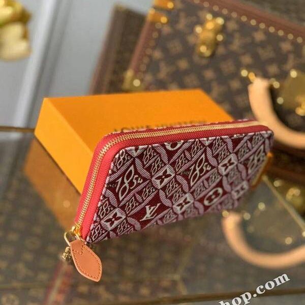 名牌高仿M69994紅色SINCE 1854 ZIPPY WALLE2020秋冬Nicolas Ghesquière 採用 Since 1854 提花織紋煥新 Zippy 零錢包hhlv12063