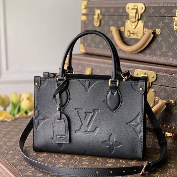 A貨1：1頂級原單 M45661黑色OnTheGo 中號 Tote 包hhlv12065