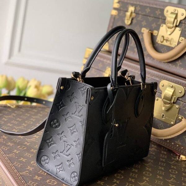 A貨1：1頂級原單 M45661黑色OnTheGo 中號 Tote 包hhlv12065