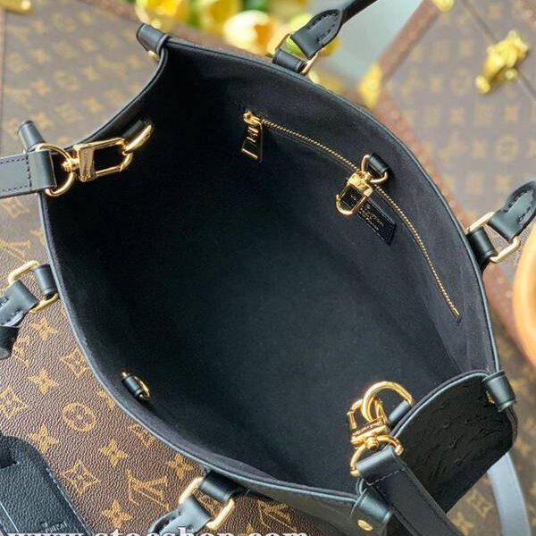 A貨1：1頂級原單 M45661黑色OnTheGo 中號 Tote 包hhlv12065