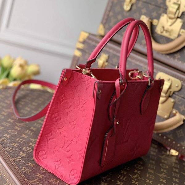 a貨高仿頂級原單 M45661玫紅 OnTheGo中號 Tote 包hhlv12066