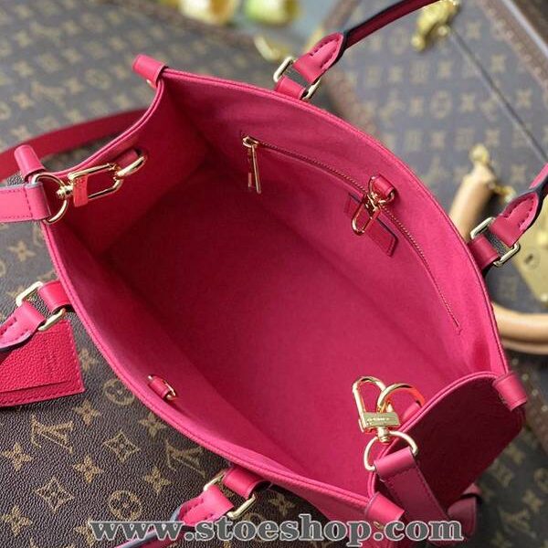 a貨高仿頂級原單 M45661玫紅 OnTheGo中號 Tote 包hhlv12066