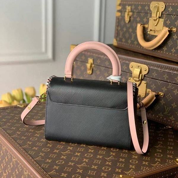 頂級高仿原單M50283 黑色Twist中號手袋Monogram帆布hhlv12074