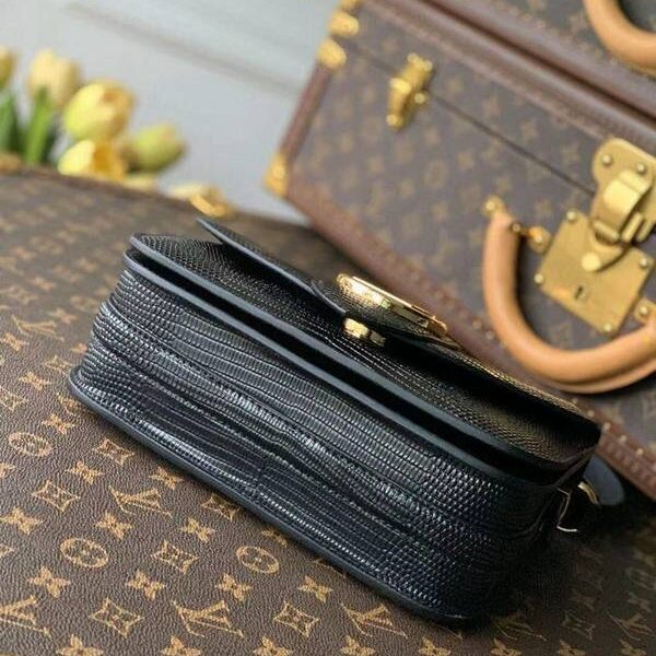 奢侈品M55948蜥蜴紋 黑色 lv Pont 9 手袋hhlv12090