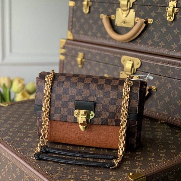 竭誠精品頂級原單SAINT PLACIDE 手袋N40312 Damier Ebène 帆布hhlv12091