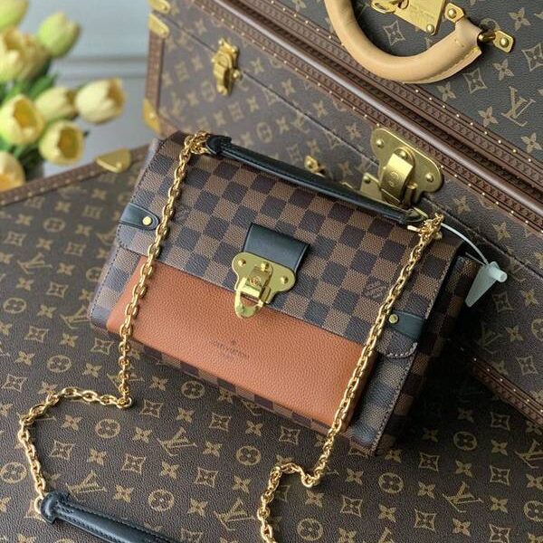 竭誠精品頂級原單SAINT PLACIDE 手袋N40312 Damier Ebène 帆布hhlv12091