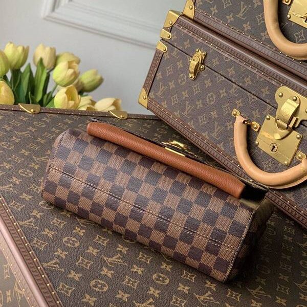 竭誠精品頂級原單SAINT PLACIDE 手袋N40312 Damier Ebène 帆布hhlv12091
