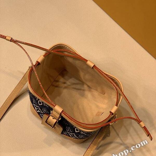 A貨之家頂級原單M57447牛仔布 NOé PURSE 水桶包Since 1854 提花織物hhlv12104