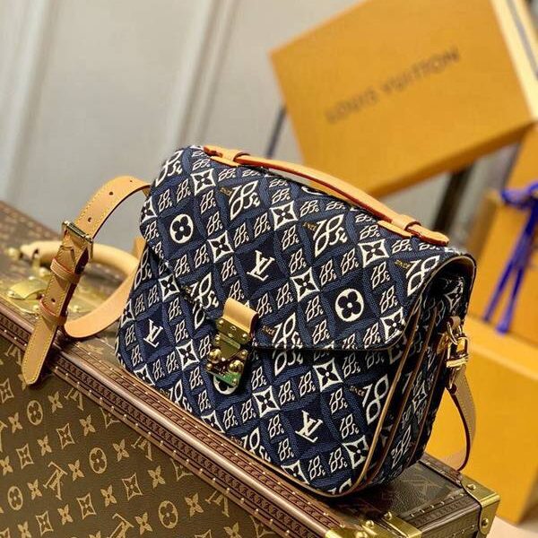 高仿包包頂級原單M57395藍色牛仔布包郵差包40780Pochette Métis 手袋hhlv12105