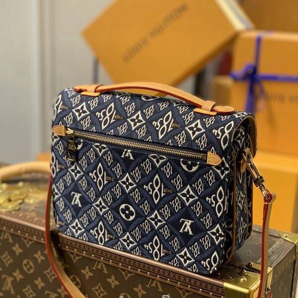 高仿包包頂級原單M57395藍色牛仔布包郵差包40780Pochette Métis 手袋hhlv12105