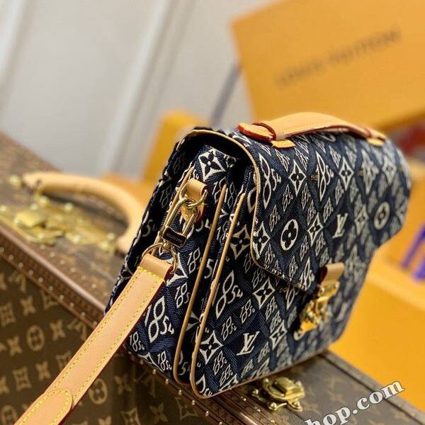 高仿包包頂級原單M57395藍色牛仔布包郵差包40780Pochette Métis 手袋hhlv12105