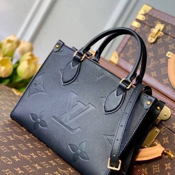 高仿精品ONTHEGO 小號手袋M45660黑色小號 Tote包hhlv12109