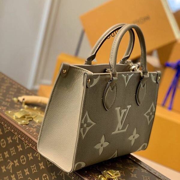 原單ONTHEGO 小號手袋 M45659灰色 Onthego 小號 Tote 包hhlv12116