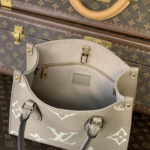 原單ONTHEGO 小號手袋 M45659灰色 Onthego 小號 Tote 包hhlv12116