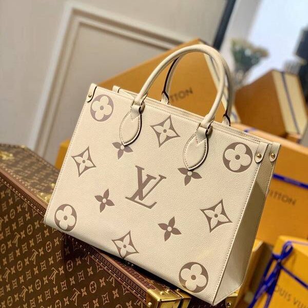 原單頂級原單新款M45495白色 OnTheGo 中號 Tote 包hhlv12118