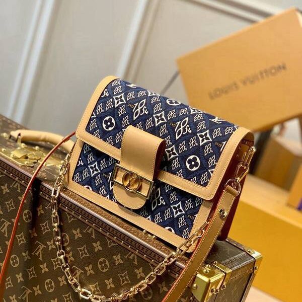 奢侈品頂級原單M57499 Dauphine中號手袋取材全新 Since 1854 提花織物hhlv12121