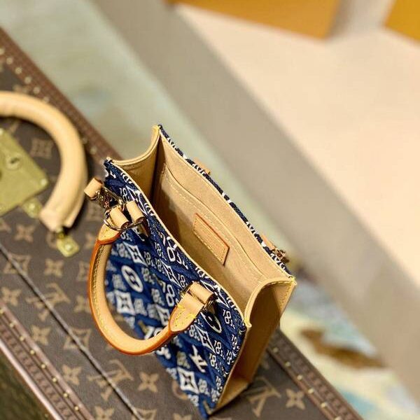 頂級高仿原單M80288牛仔布Monogram Since 1854 系列 PETIT SAC PLAT 手袋hhlv12123