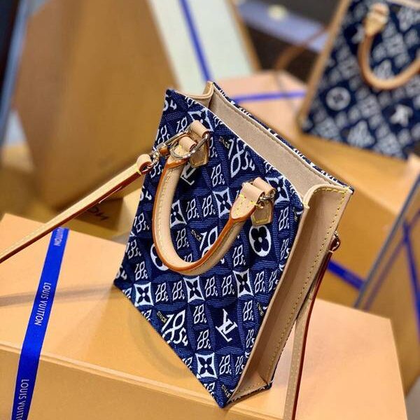 頂級高仿原單M80288牛仔布Monogram Since 1854 系列 PETIT SAC PLAT 手袋hhlv12123