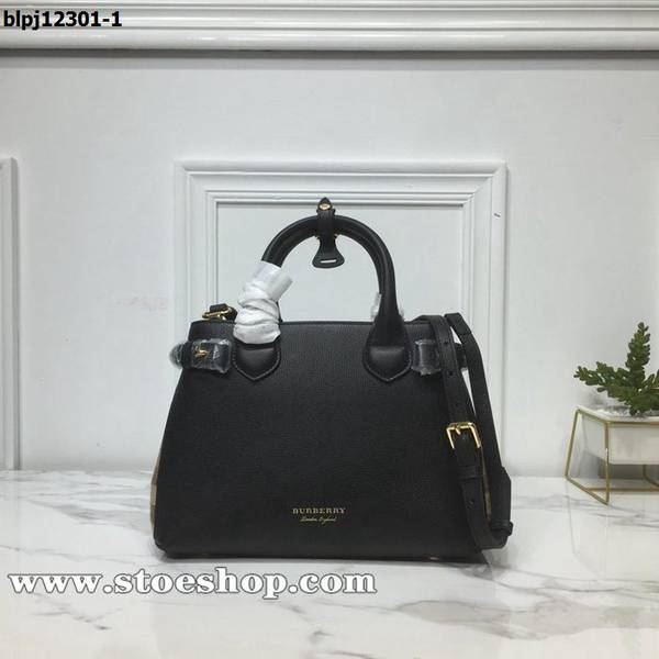 原單burberry博柏利Banner托特包粒面皮革House Check格紋blpj12301
