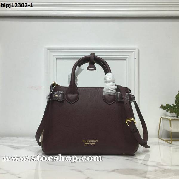 高仿burberry博柏利Banner托特包粒面皮革House Check格紋blpj12302