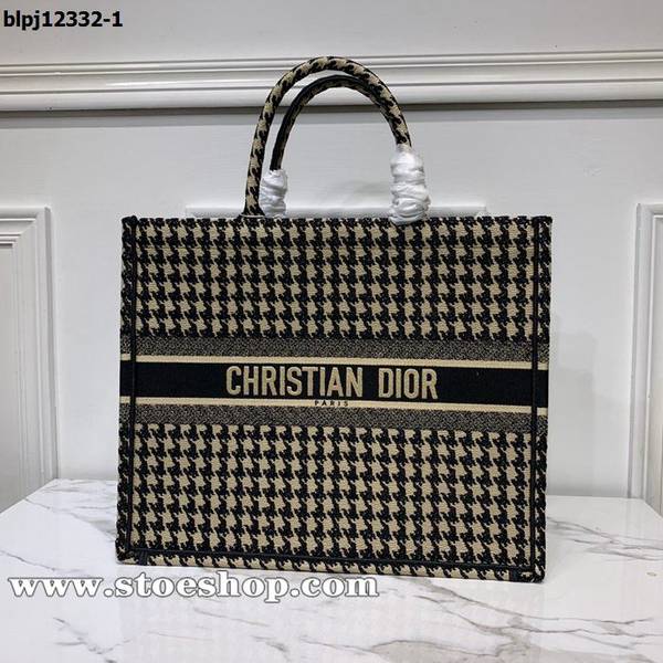 時尚a貨DIOR全新千鳥格DiorM1286【Dior Book Tote】高級定制系列刺繡帆布手提包blpj12332 1 時尚a貨DIOR全新千鳥格DiorM1286【Dior Book Tote】高級定制系列刺繡帆布手提包blpj12332