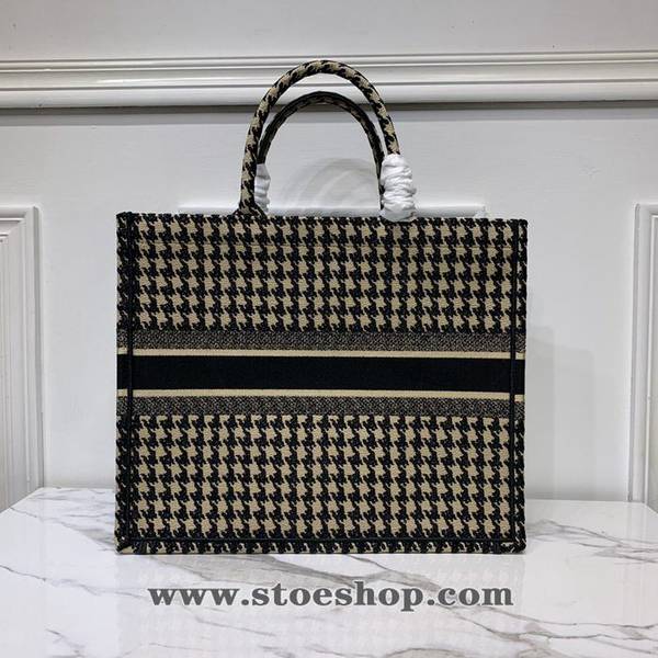 時尚a貨DIOR全新千鳥格DiorM1286【Dior Book Tote】高級定制系列刺繡帆布手提包blpj12332 2 時尚a貨DIOR全新千鳥格DiorM1286【Dior Book Tote】高級定制系列刺繡帆布手提包blpj12332