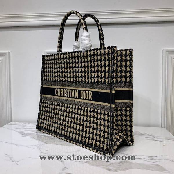 時尚a貨DIOR全新千鳥格DiorM1286【Dior Book Tote】高級定制系列刺繡帆布手提包blpj12332 4 時尚a貨DIOR全新千鳥格DiorM1286【Dior Book Tote】高級定制系列刺繡帆布手提包blpj12332